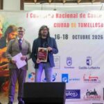 Diego Mejías reconociendo el premio / Imagen: Sergio Bernao (Cuadernos Manchegos)